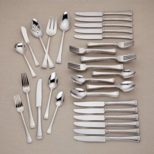 Lenox Portola Stainless Steel Flatware – Set of 65