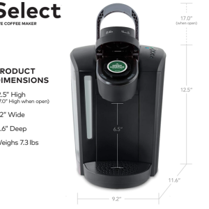 Keurig – K-Select Single-Serve K-Cup Pod Coffee Maker – Matte Black!