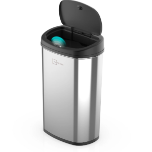Motion Sensor Trash Can 13 Gallon Garbage Touchless Automatic Stainless Steel