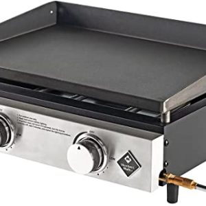 Member’s Mark 22″ Tabletop Griddle w/ 2 Premium 304 Stainless Steel Burners