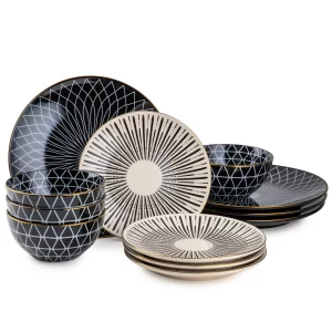 Thyme & Table Calypso 12 Piece Dinnerware Set