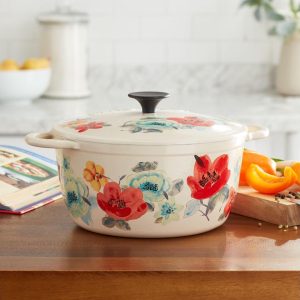 Vintage Bloom 5-Quart Dutch Oven