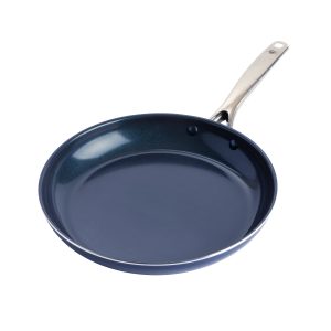 Blue Diamond Toxin Free Ceramic Nonstick Metal Utensil Open Frypan/Skillet, 12“