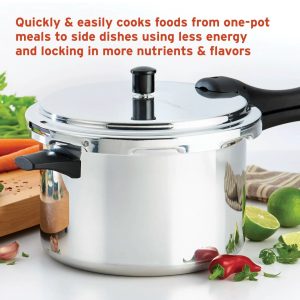 Farberware 8 Qt Cookware Aluminum Pressure  Cooker with Wire Trivet