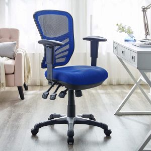 Modway EEI-757 Articulate Ergonomic Mesh Office Chair in Blue