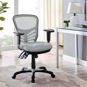 Modway EEI-757-GRY Articulate Ergonomic Mesh Office Chair in Gray