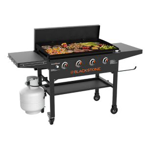 4-BUNER 36-IN STAINLESS Steel Griddle Top Cooking Station with Hard Cover