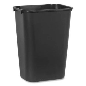 Rubbermaid , RCP295700BK, 41 QT Large Deskside Wastebasket, 1 Each, Black