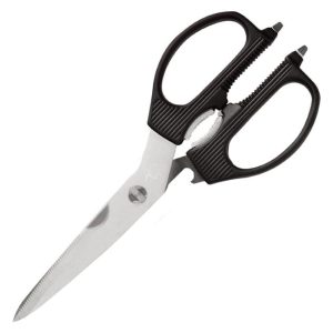 Shun Multi Purpose Shears, Stainless Steel Kitchen Scissors, DM7300, Black, 3.5 Inch Blade