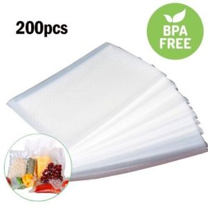 Vacuum Sealer Bags 200 Quart 8×12 In for Food Saver Seal a Meal Weston Sous Vide