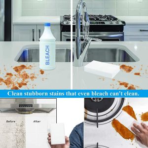 100 Pack Melamine Sponges Cleaning Pads in Bulk,Extra Large and Durable, Household Cleaning Sponge for All Surfaces, Kitchen Dishes, Car, Sink, Shoe, Bathroom, Leather, Wall